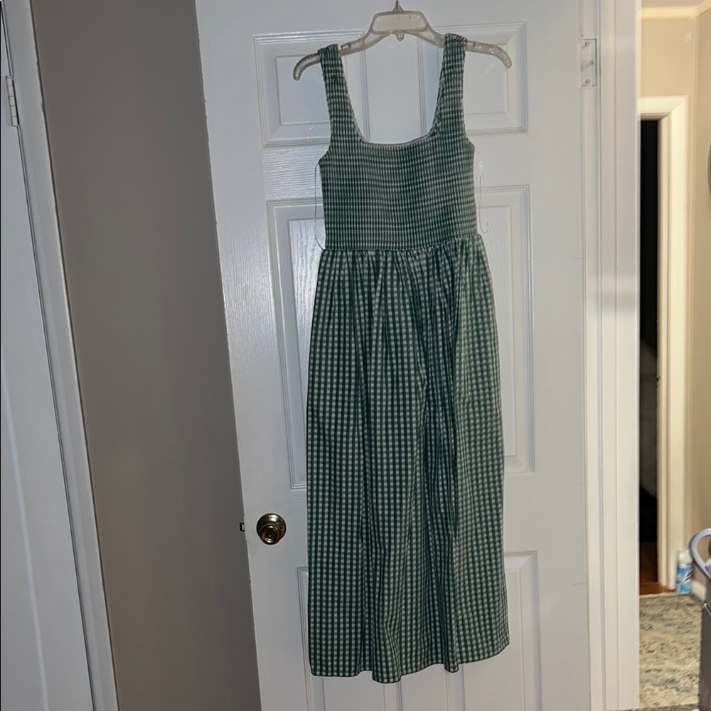 Green Gingham Dress